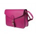Винтажная сумка, ярко-розовая