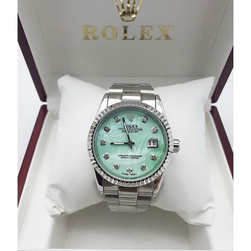 Женские часы Rx с мятным циферблатом, silver