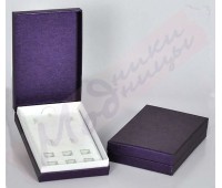 Подарочная коробка для браслета и шармов, фиолетовая