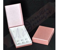 Подарочная коробка для браслета и шармов, розовая