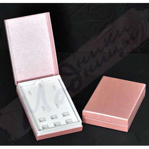 Подарочная коробка для браслета и шармов, розовая