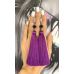 Фиолетовые серьги-кисточки